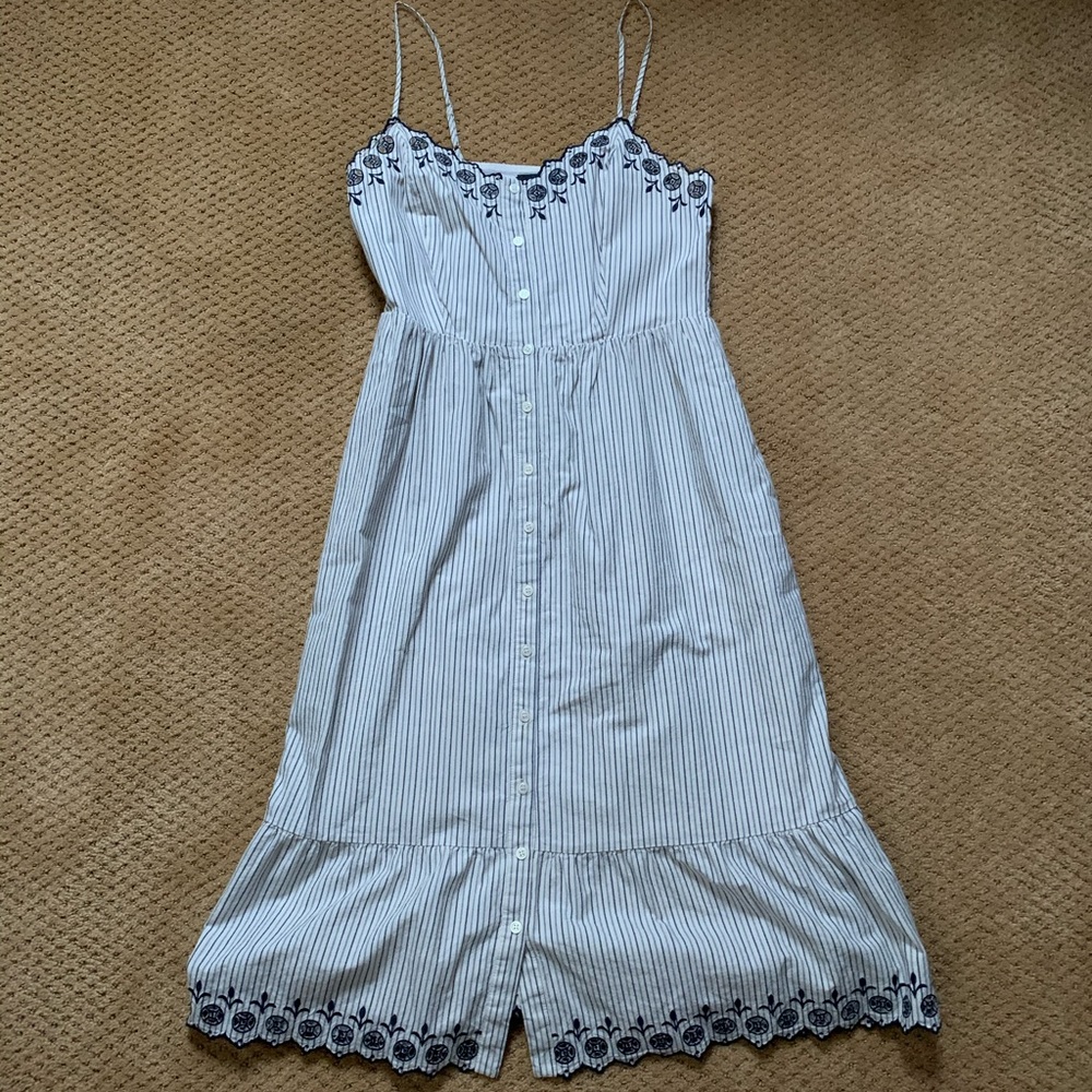 Madewell button front dress